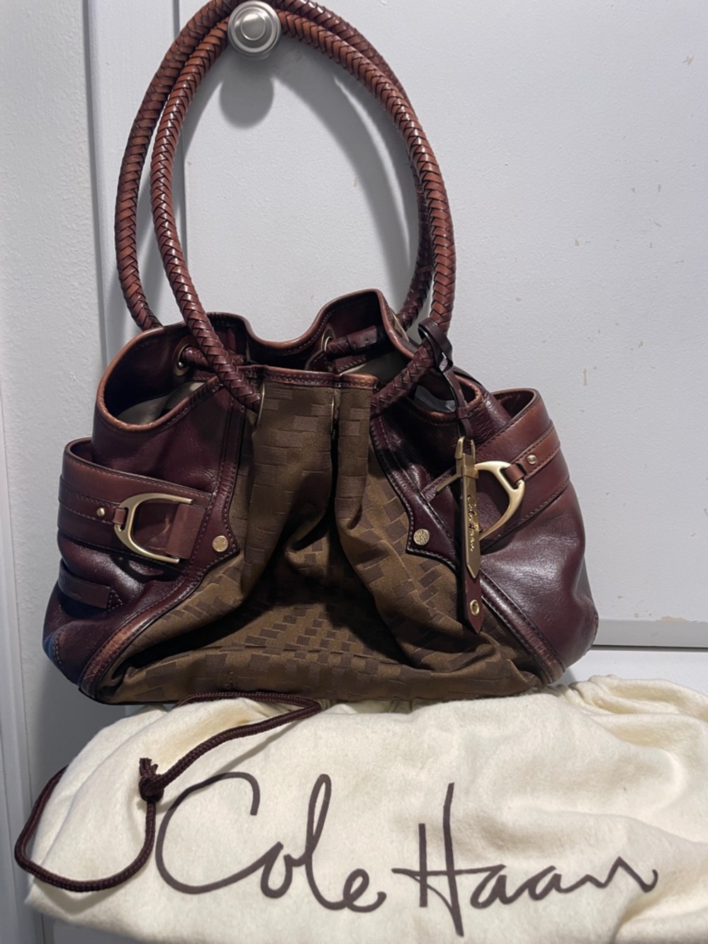Cole Haan Herrington Braided Shoulder Bag 👜